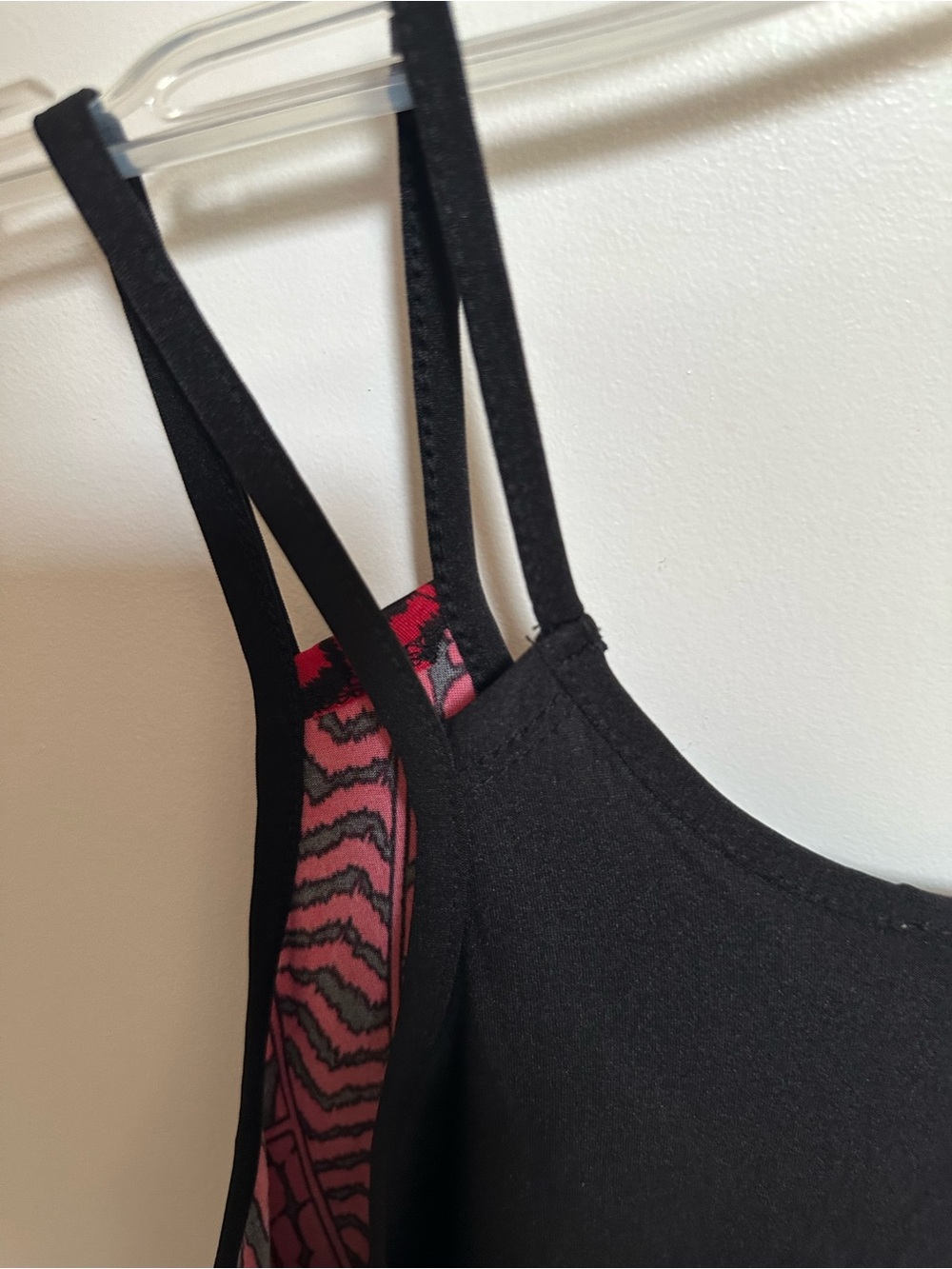 Red & Black Printed Strappy Tank Top - Picture 5 of 8
